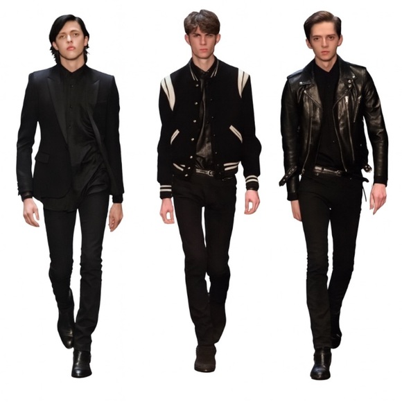 Saint Laurent Paris “D02 M/SK-LW” Black/Gray Factory Faded Skinny Jeans Size 32 - Picture 1 of 11